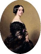 Franz Xaver Winterhalter Baronne Henri Hottinguer, nee Caroline Delessert oil painting reproduction